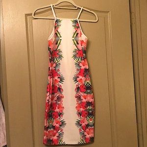 NWOT Miss Selfridge high neck halter bodycon dress